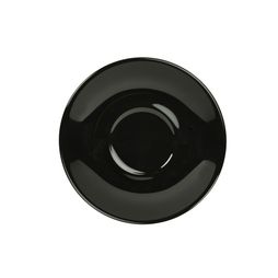 Genware Porcelain Black Saucer 16cm/ 6.25"