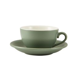 GenWare Porcelain Matt Sage Bowl Shaped Cup 17.5cl/ 6oz