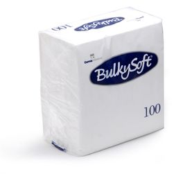 Bulkysoft 33cm 2 Ply White Paper Napkins