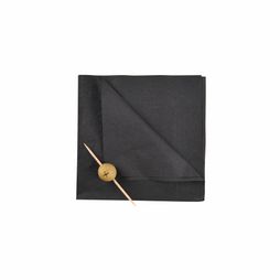 Swantex Cocktail Napkins In Black 25cm