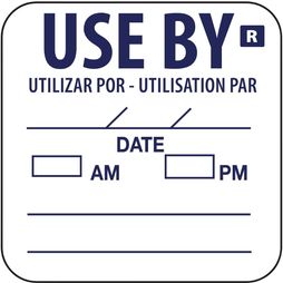 Hygiplas Removable Use By Labels
