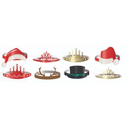 Christmas Adjustable Headband Card Hats XM-PAPHATS