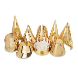 Premiere Gold Adult Party Hats PREMGOLHAT