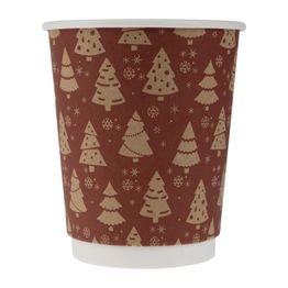 Fiesta Recyclable Christmas Double Wall Hot Cups 8oz alternative
