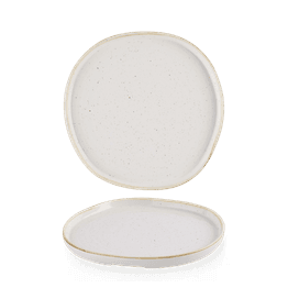 Churchill Stonecast Barley White Organic Walled Plates 206mm