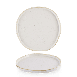 Churchill Stonecast Barley White Organic Walled Plates 257mm