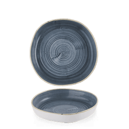 Churchill Stonecast Blueberry Organic Walled Bowls 232mm
