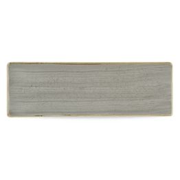 Churchill Stonecast Grey Oblong Plates 330 x 110mm