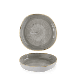 Churchill Stonecast Grey Organic Walled Bowls 197mm