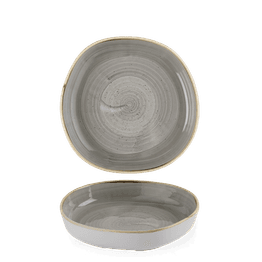 Churchill Stonecast Grey Organic Walled Bowls 232mm