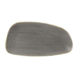 Churchill Stonecast Oval Plates Grey 300x146mm