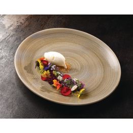 Churchill Stonecast Patina Antique Coupe Plates Taupe 260mm alternative