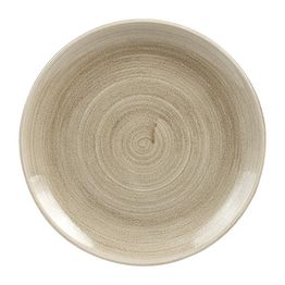 Churchill Stonecast Patina Antique Coupe Plates Taupe 260mm