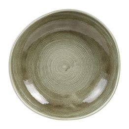 Churchill Stonecast Patina Antique Organic Round Bowls Burnished Green 253mm alternative