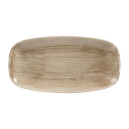 Churchill Stonecast Patina Antique Rectangular Plates Antique Taupe 298mm