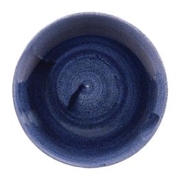 Churchill Stonecast Patina Coupe Plates Cobalt Blue 165mm