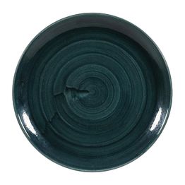 Churchill Stonecast Patina Coupe Plates Rustic Teal 288mm