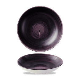 Churchill Stonecast Patina Deep Purple Coupe Bowl 182mm