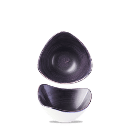 Churchill Stonecast Patina Deep Purple Triangle Bowl 153mm