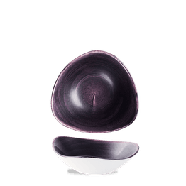 Churchill Stonecast Patina Deep Purple Triangle Bowl 185mm