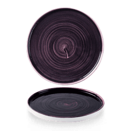 Churchill Stonecast Patina Deep Purple Walled Plate 260mm