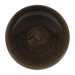 Churchill Stonecast Patina Evolve Coupe Bowls Iron Black 182mm