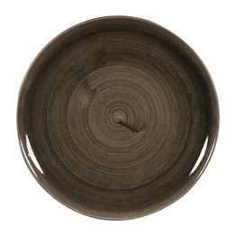 Churchill Stonecast Patina Evolve Coupe Plates Iron Black 324mm