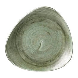 Churchill Stonecast Patina Lotus Plates Burnished Green 254mm