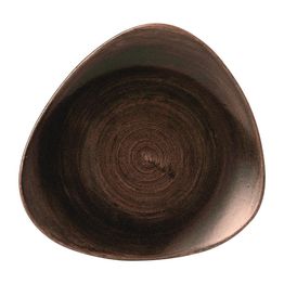 Churchill Stonecast Patina Lotus Plates Iron Black 254mm