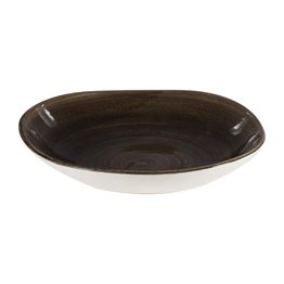 Churchill Stonecast Patina Round Trace Bowls Iron Black 253mm alternative
