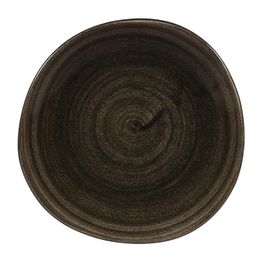 Churchill Stonecast Patina Round Trace Plates Iron Black 186mm