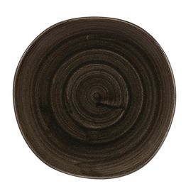 Churchill Stonecast Patina Round Trace Plates Iron Black 210mm