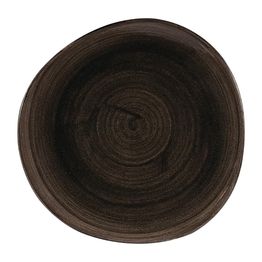 Churchill Stonecast Patina Round Trace Plates Iron Black 286mm