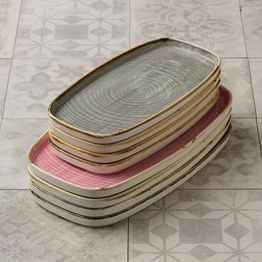 Churchill Stonecast Peppercorn Grey Chefs' Walled Oblong Plate 300mm alternative