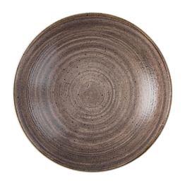 Churchill Stonecast Raw Coupe Bowls Brown 184mm