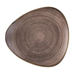 Churchill Stonecast Raw Lotus Plate Brown 254mm