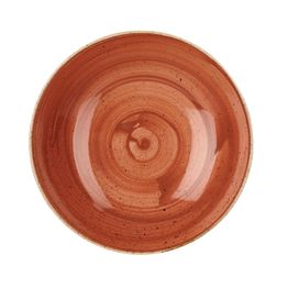 Churchill Stonecast Round Coupe Bowl Spiced Orange 182mm