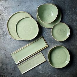 Churchill Stonecast Sage Green Organic Walled Bowls 232mm alternative
