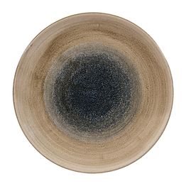 Churchill Stonecast Aqueous Coupe Plates Bayou Taupe 260mm