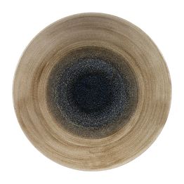 Churchill Stonecast Aqueous Deep Coupe Plates Bayou Taupe 281mm