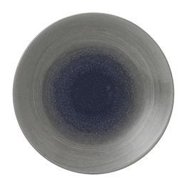 Churchill Stonecast Aqueous Deep Coupe Plates Grey 239mm