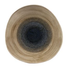 Churchill Stonecast Aqueous Organic Round Plates Bayou Taupe 286mm