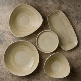 Churchill Stonecast Canvas Natural Lotus Bowls 177mm alternative