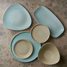 Churchill Stonecast Canvas Natural Walled Plates 160mm alternative