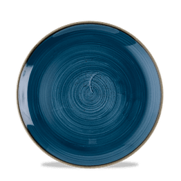 Churchill Stonecast Java Blue Evolve Coupe Plates 220mm