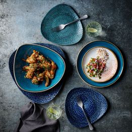 Churchill Stonecast Java Blue Evolve Coupe Plates 220mm alternative