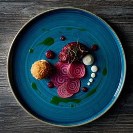 Churchill Stonecast Java Blue Walled Plates 210mm alternative