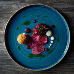 Churchill Stonecast Java Blue Walled Plates 260mm alternative