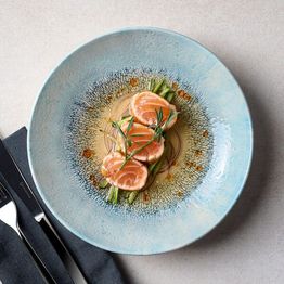 Churchill Studio Prints Fusion Blue Coupe Plate 248mm alternative