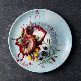 Churchill Studio Prints Fusion Blue Coupe Plate 288mm alternative